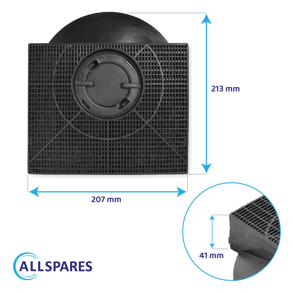 Filtre à charbon compatible avec Zanussi ZHP60131X / MCFE10