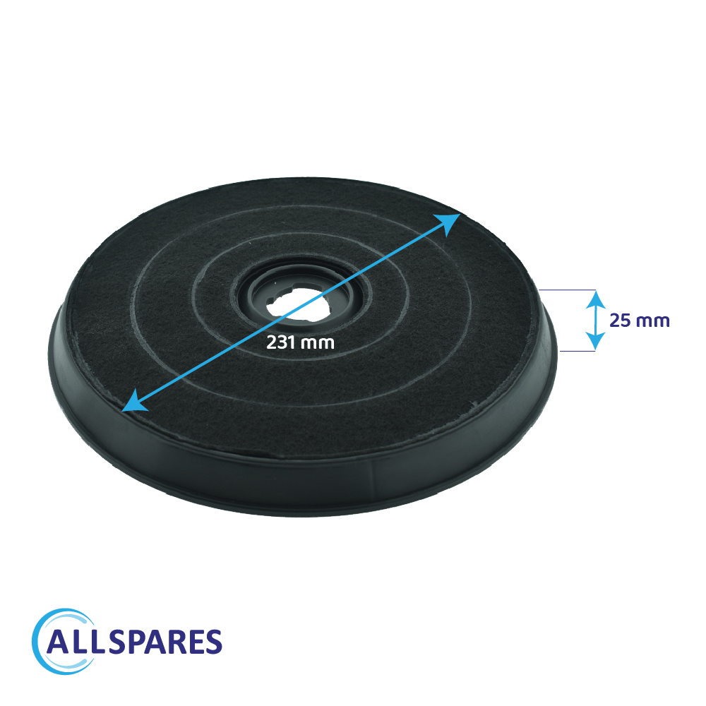 Filtre à charbon Zanussi EFF57 / MCEF03 par AllSpares