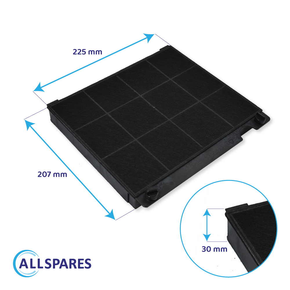 Filtre à charbon pour Zanussi MCFE01 / 9029800456