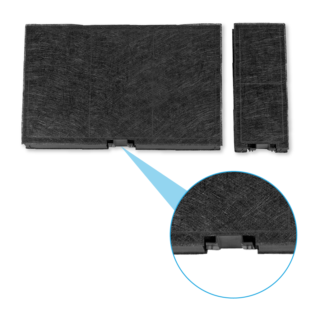 Filtre à charbon (2pcs) Gaggenau 17000965 / 11018700 par AllSpares