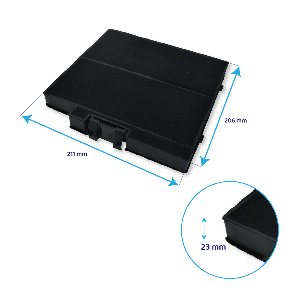 Filtre à charbon Constructa CZ51DXA0X0 / 11022296 par AllSpares