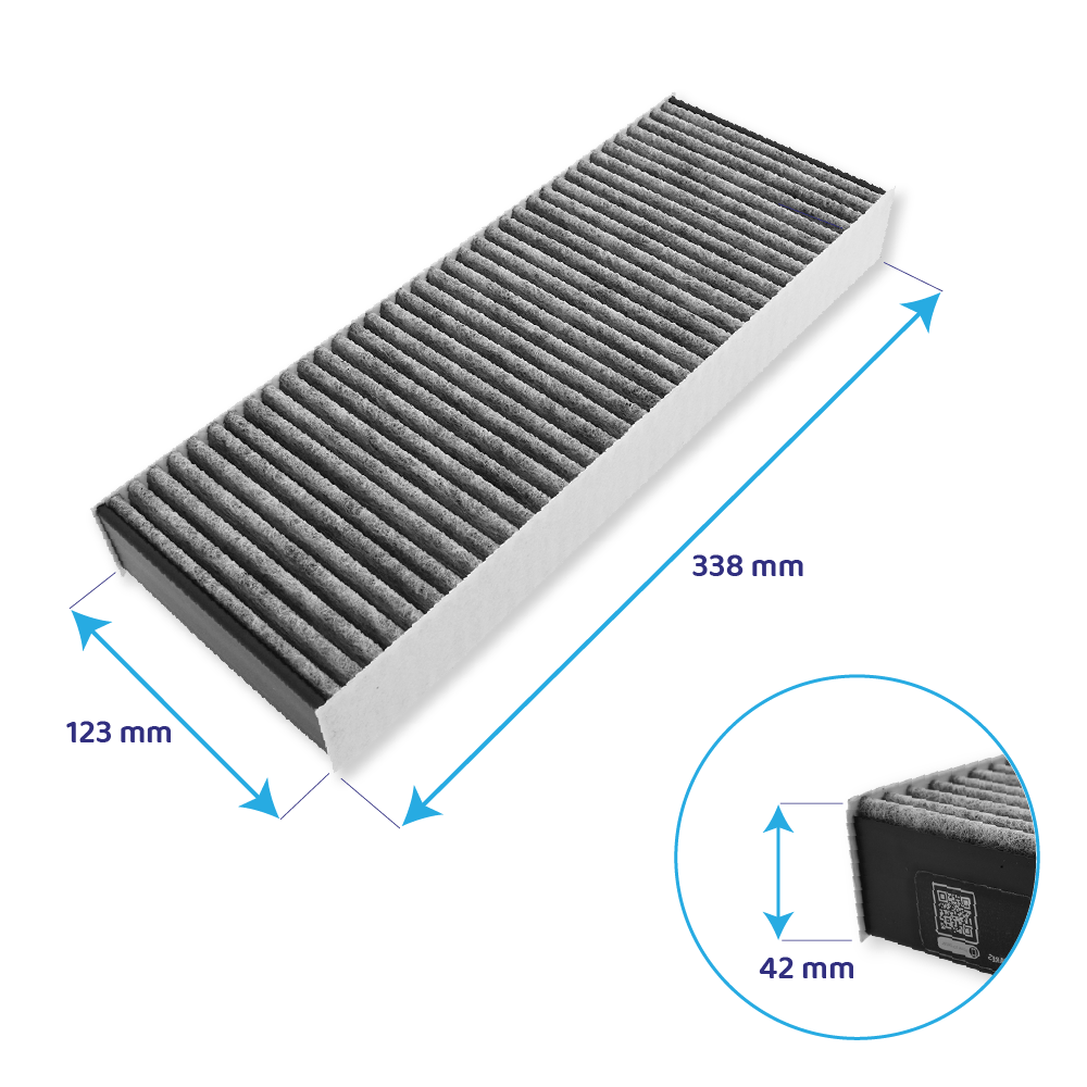 Filtre à charbon BAKFS (2pcs) compatible avec Bora Basic / BHU / BIU / BFIU / GP4 (anti-odeur de poisson)