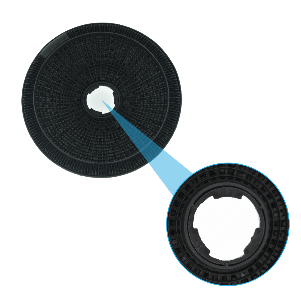Filtre à charbon (2pcs) d'origine Electrolux Modèle 190 / ECFB02