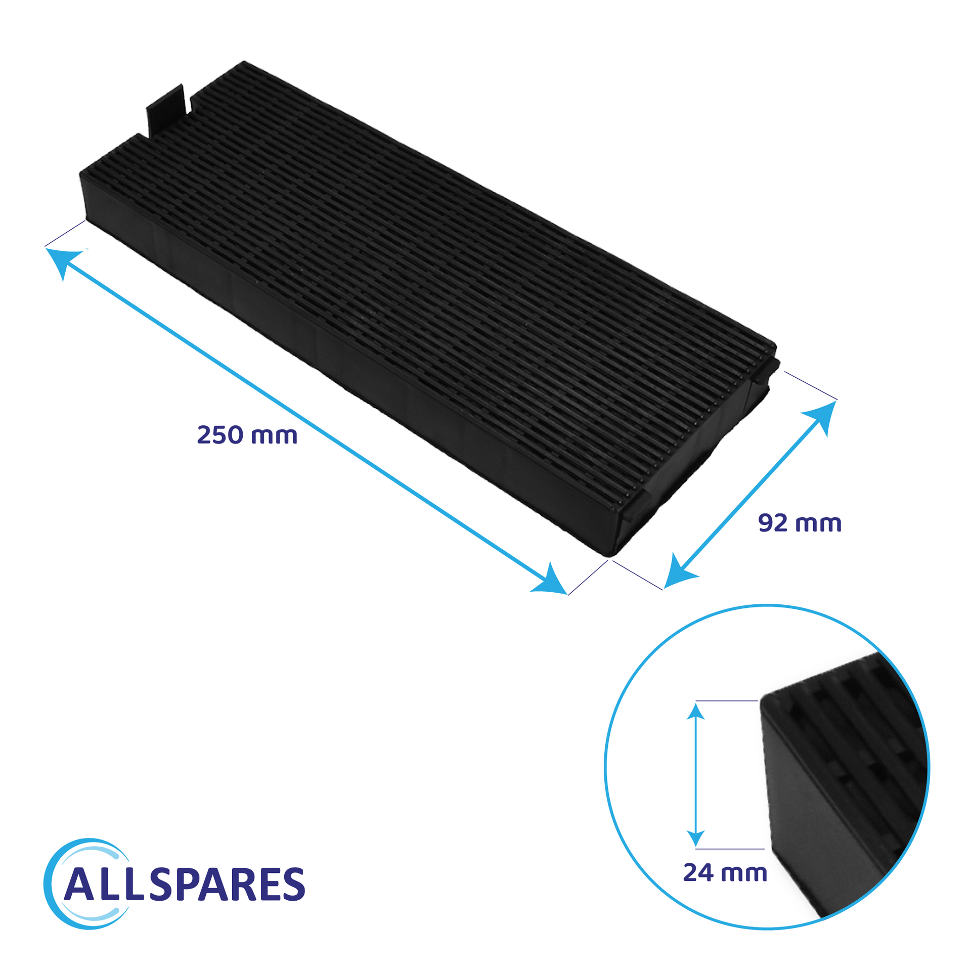 Filtre à charbon (2pcs) Seppelfricke 610000081 par AllSpares