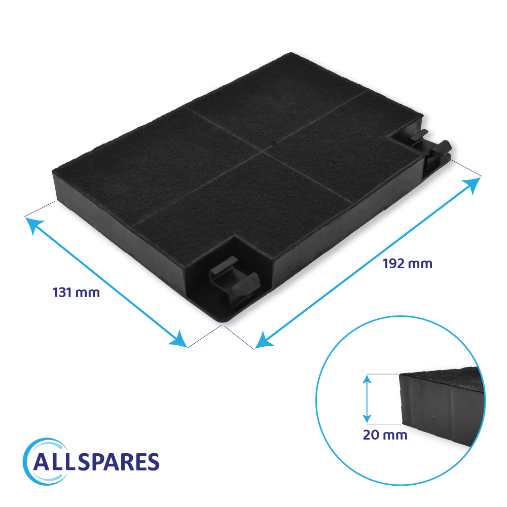 Filtre à charbon (2pcs) Alno MCFE05 / 9029800498 par AllSpares