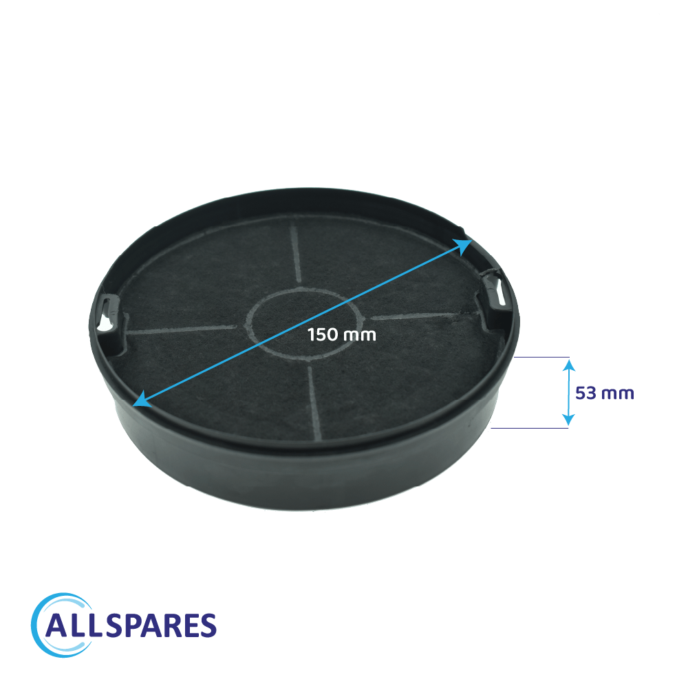 Filtre à charbon (2pcs) Bauknecht Type 47 / AMC023 par AllSpares