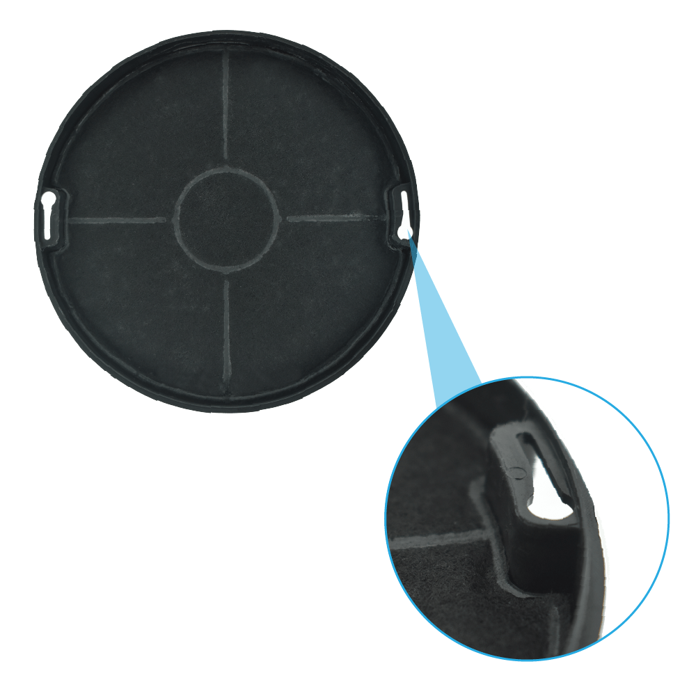 Filtre à charbon (2pcs) compatible avec TurboAir F00479/1S pour Certosa