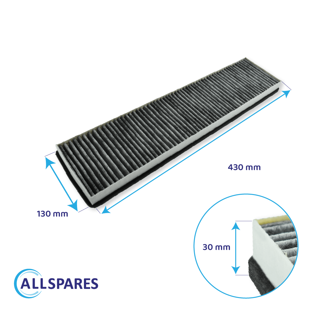 Filtre à charbon DKF13-P / 6485741 pour hottes aspirantes Miele