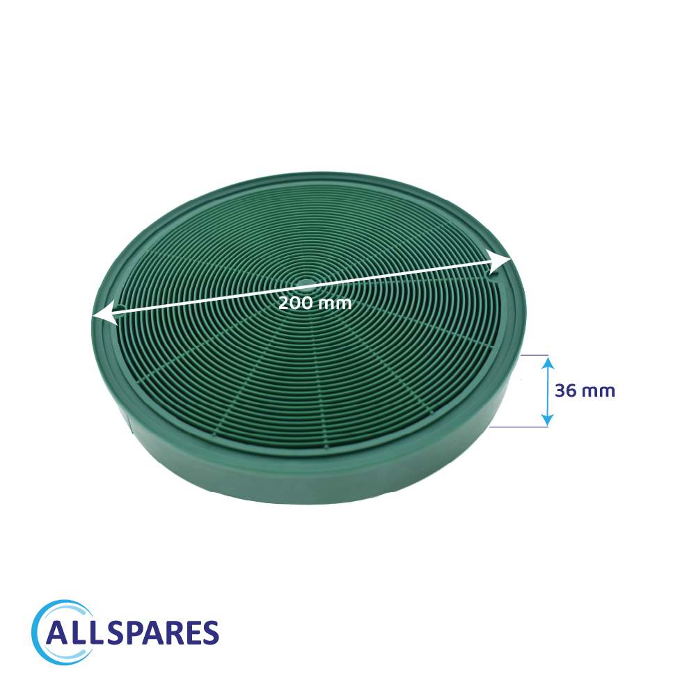 Filtre à charbon (2pcs) longue durée pour Mepamsa MCFE31 / 9029801306