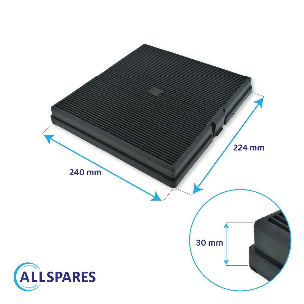 Filtre à charbon compatible avec Indesit HIP6 / HIP9