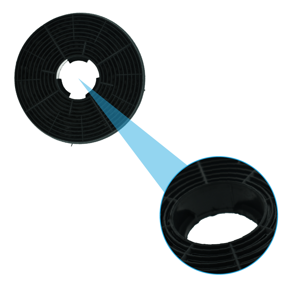 Filtre à charbon (2pcs) compatible avec Schneider SCGF4330BX / SHT300X