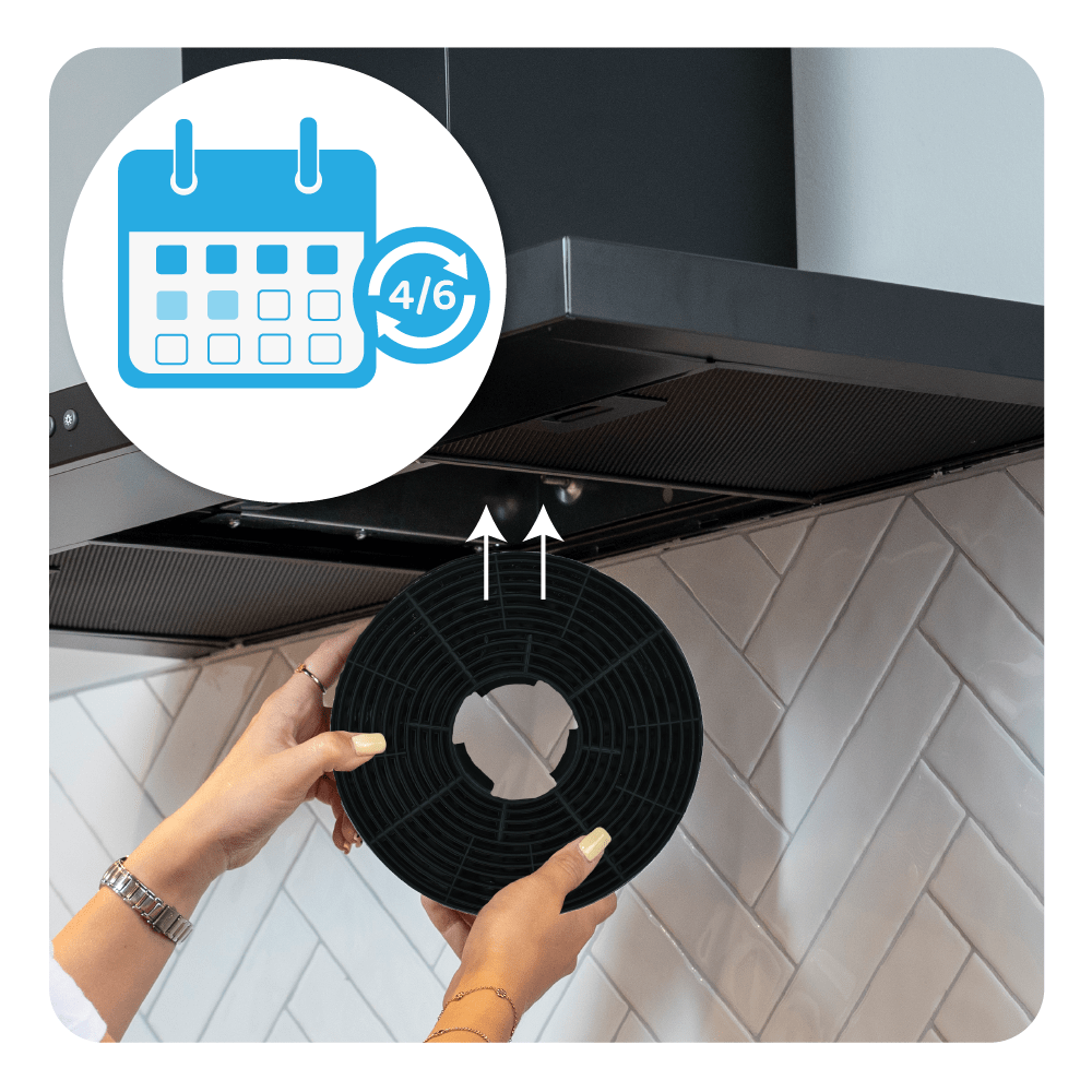 Filtre à charbon (2pcs) compatible avec Schneider SCGF4330BX / SHT300X