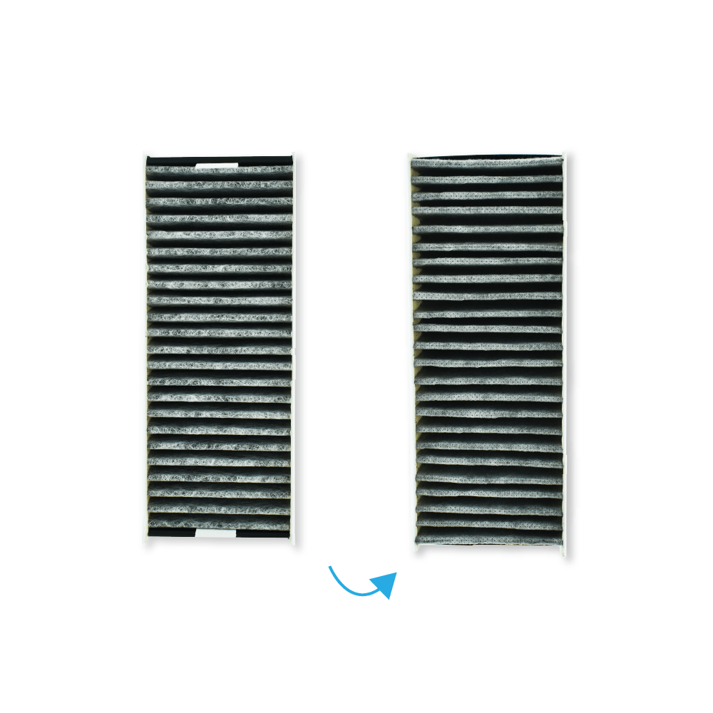 Filtre à charbon (4pcs) Bosch CleanAir 17004796 / HEZ9VRCR0 par AllSpares