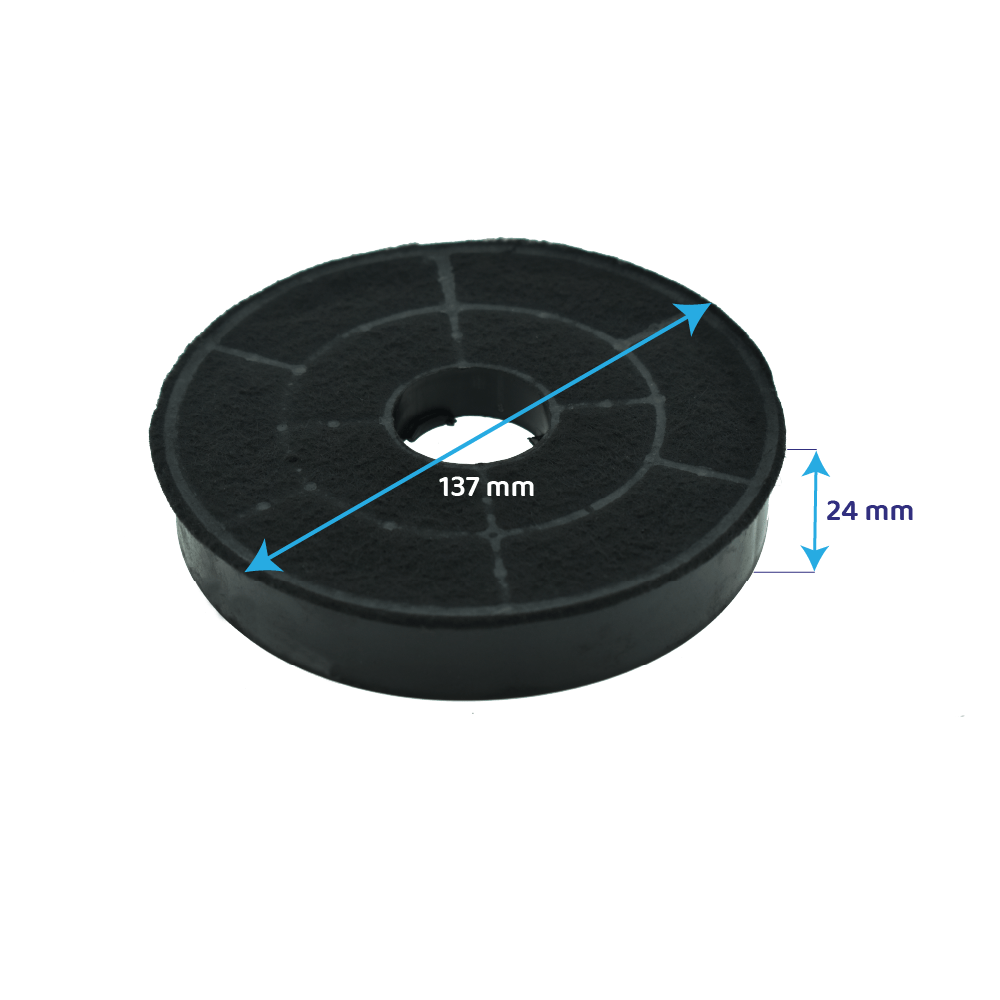 Filtre à charbon (2pcs) d'origine Amica FWK140 / KF003