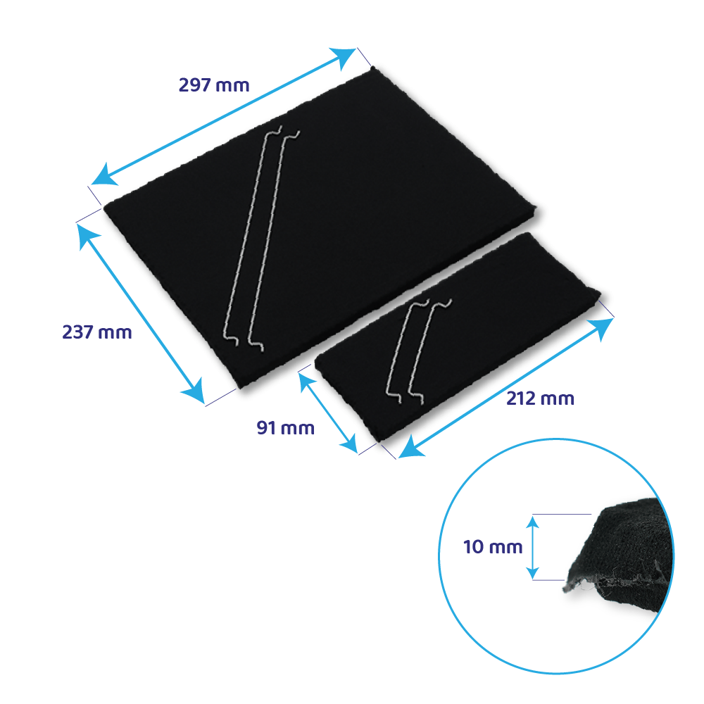 Filtre à charbon (2pcs) longue durée d'origine Electrolux MCFB79PL / 9029865863