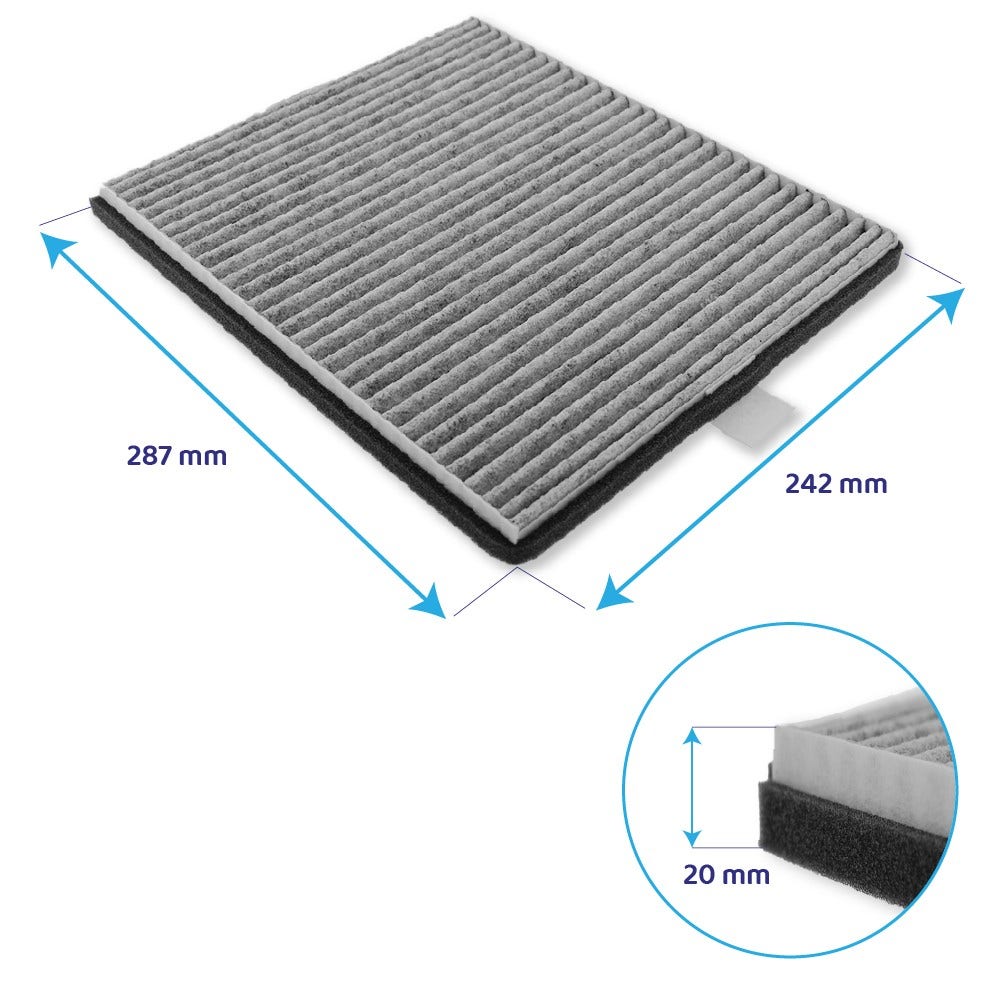 Filtre à charbon pour Miele DKF 12-P