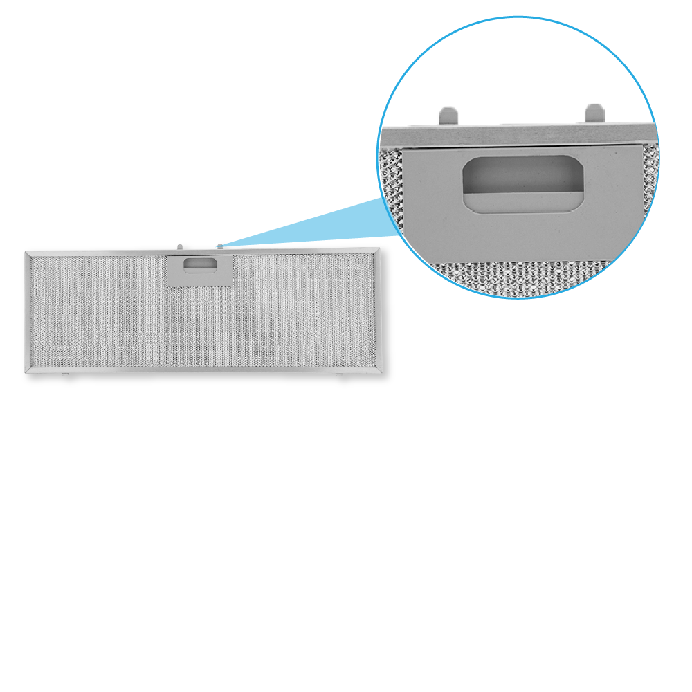 Filtre à graisse en métal 456x159mm d'origine Bosch pour DHL575...