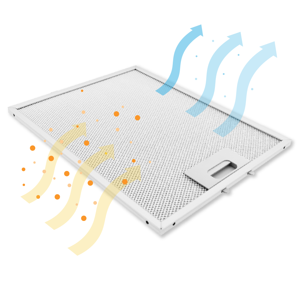 Filtre à graisse en métal Pelgrim 127036 par AllSpares