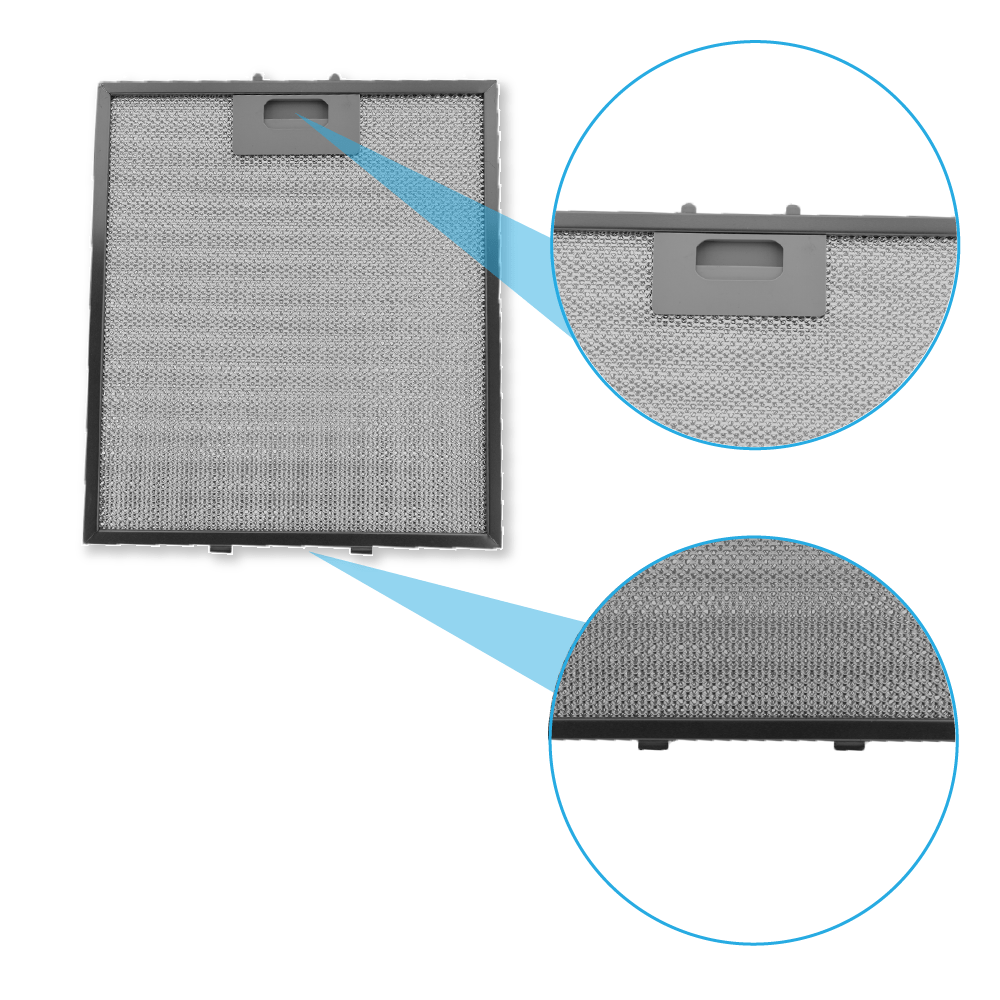 Filtre à graisse en métal 305x267mm d'origine Sauter AS0006526
