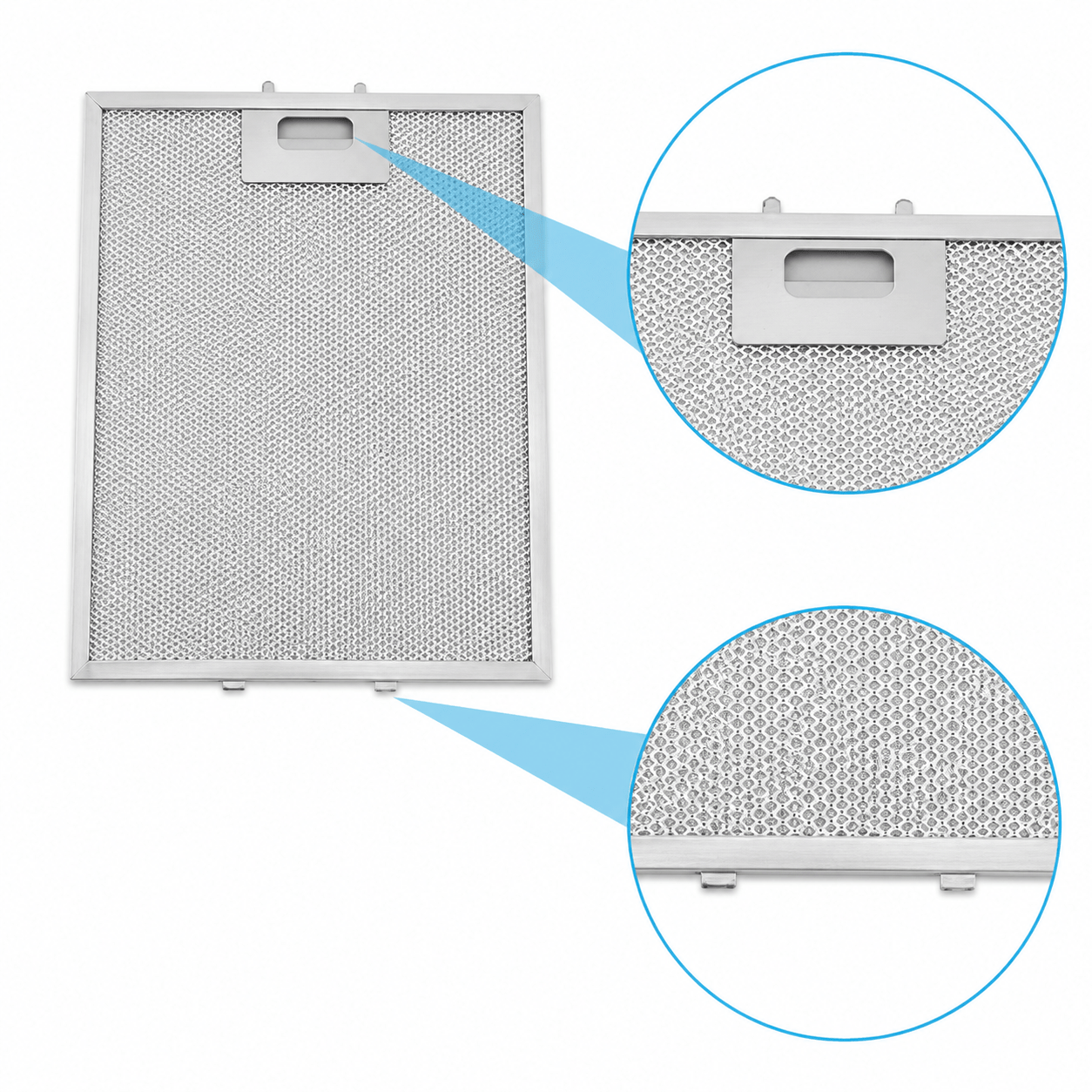 Filtre à graisse en métal 305x267mm compatible avec Samsung DG81-02269A