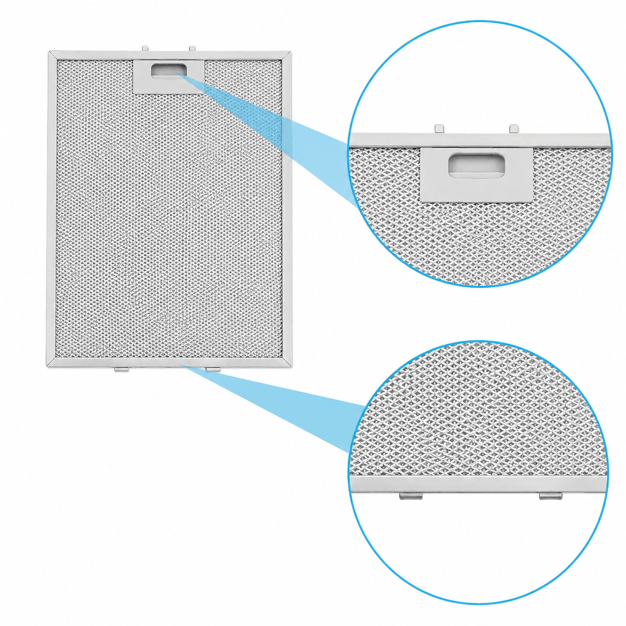 Filtre à graisse en métal 380x283mm d'origine Bosch 422872 / 00422872
