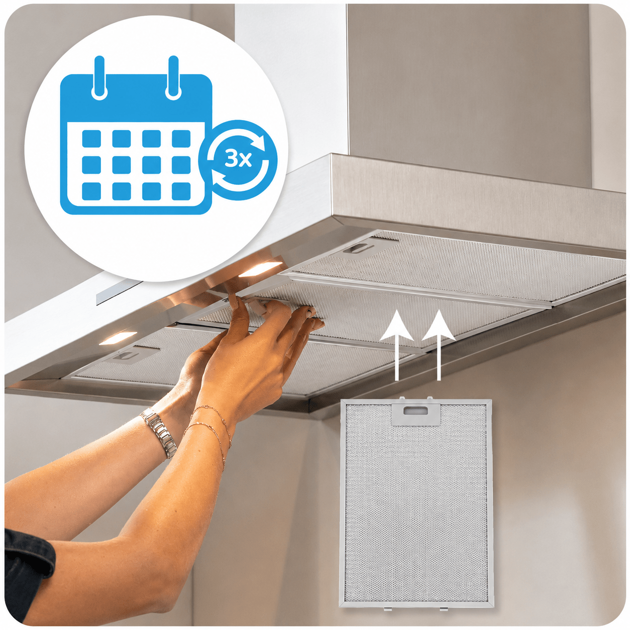 Filtre à graisse en métal 380x283mm d'origine Bosch 422872 / 00422872