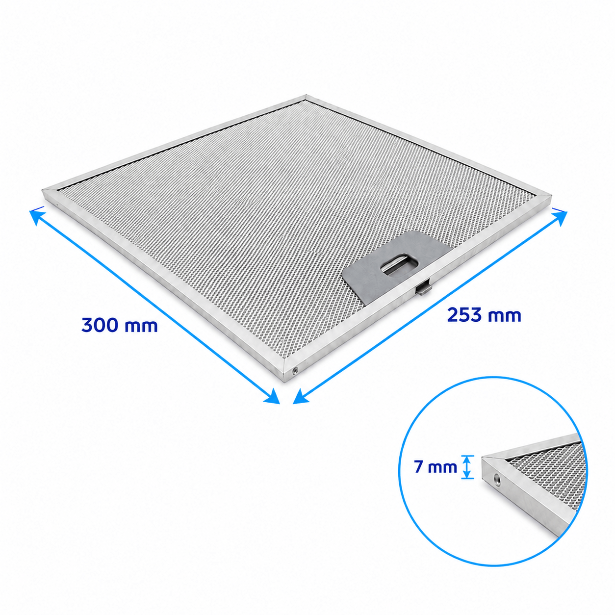 Filtre à graisse en métal 300x254mm d’origine Juno 50248271004
