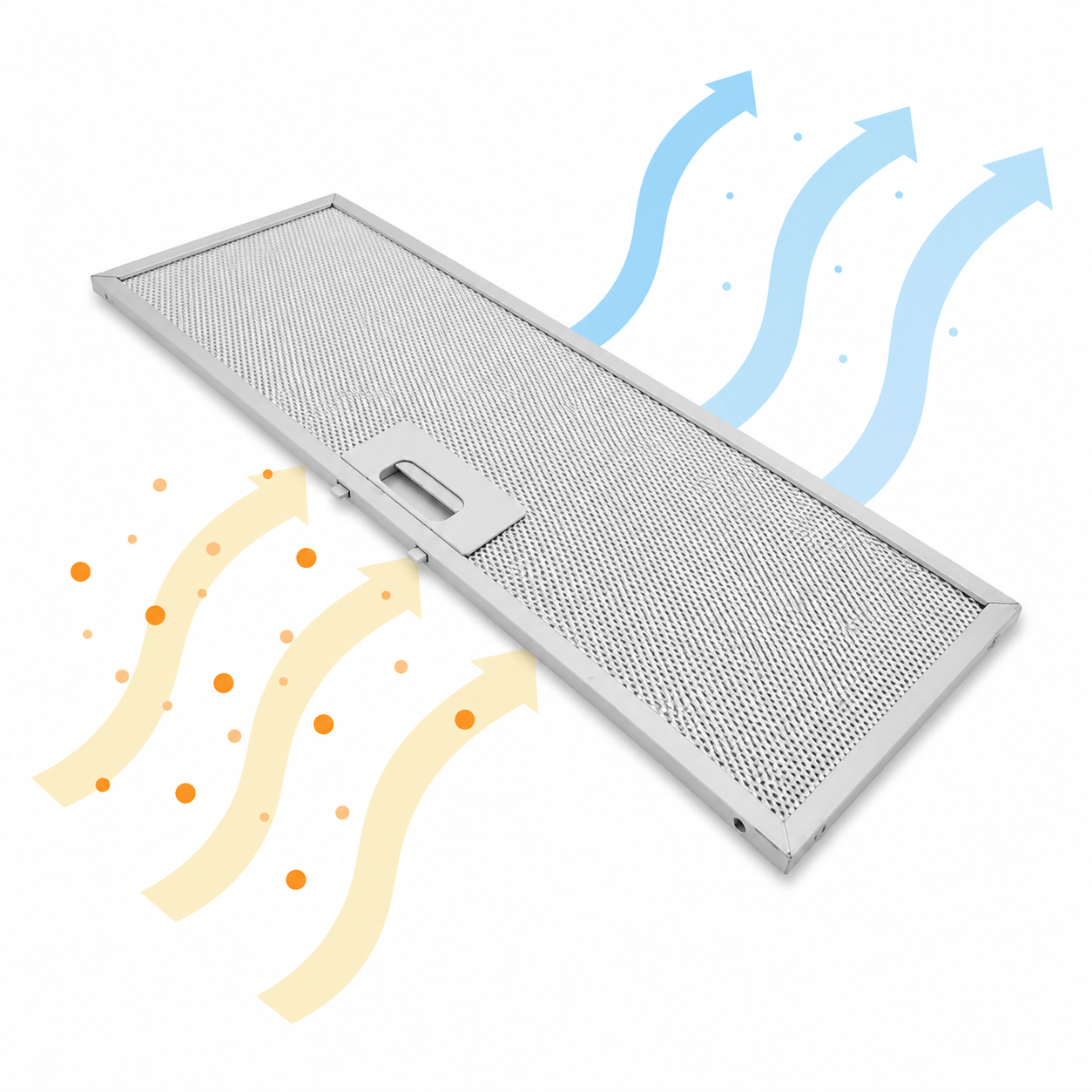 Filtre à graisse en métal 459x178mm d'origine Turboair pour ALPI GREY...
