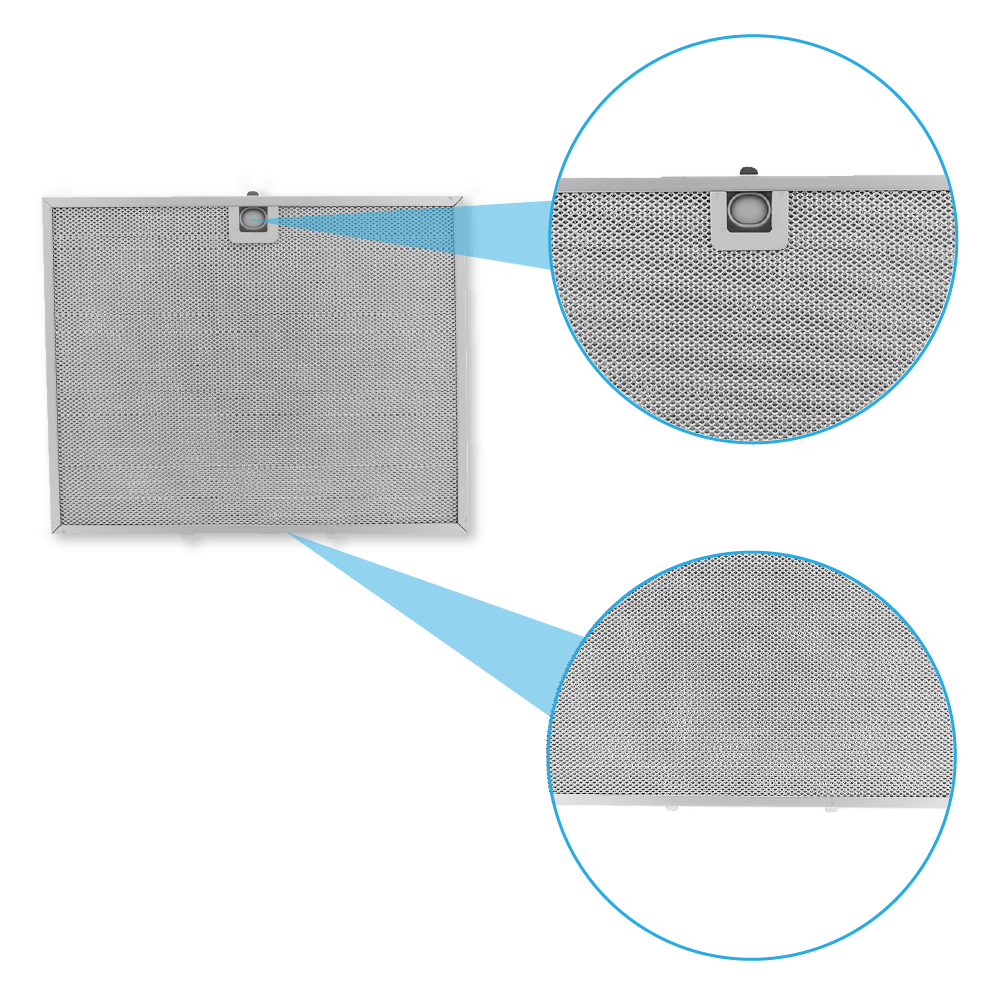 Filtre à graisse en métal 253x314mm d'origine Franke pour FDW908