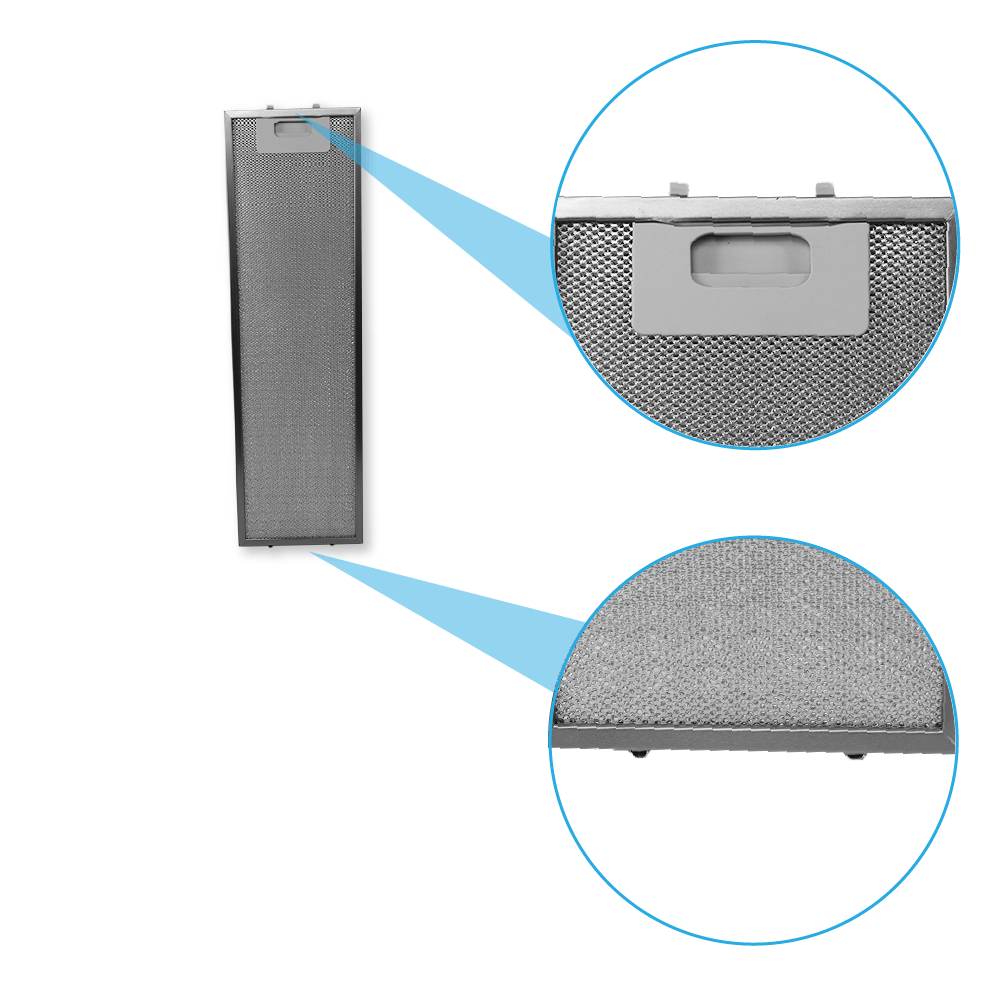 Filtre à graisse en métal 530x160mm d'origine Electrolux 50289526001