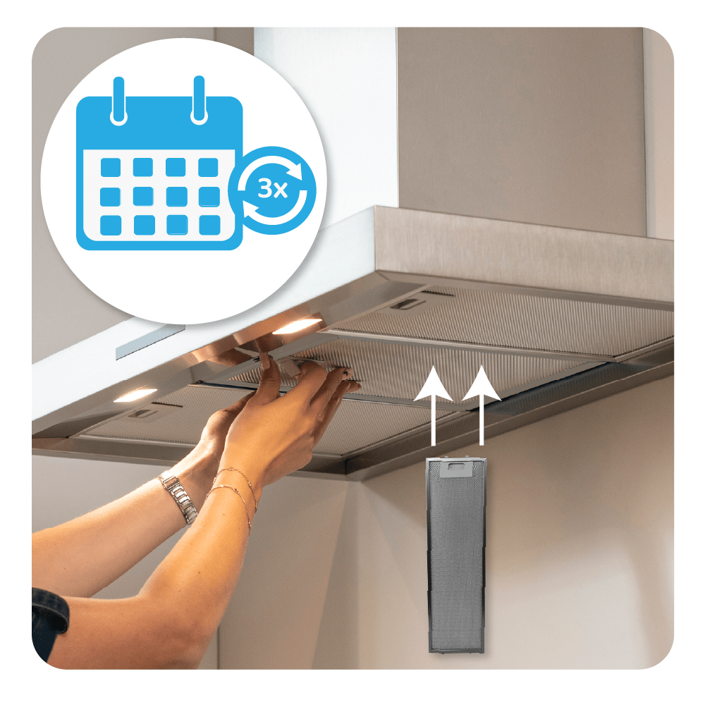 Filtre à graisse en métal 530x160mm d'origine Electrolux 50289526001