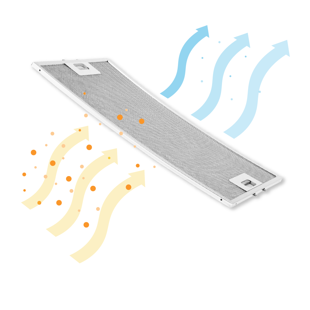 Filtre à graisse en métal 460x277mm d'origine Bosch 213771 / 00213771