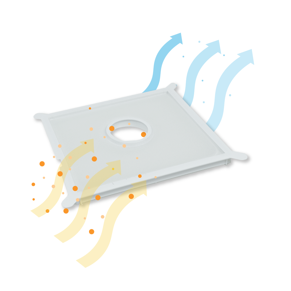 Filtre ventilateur compatible avec Helios ELF ELSD 00587 (2 pièces)