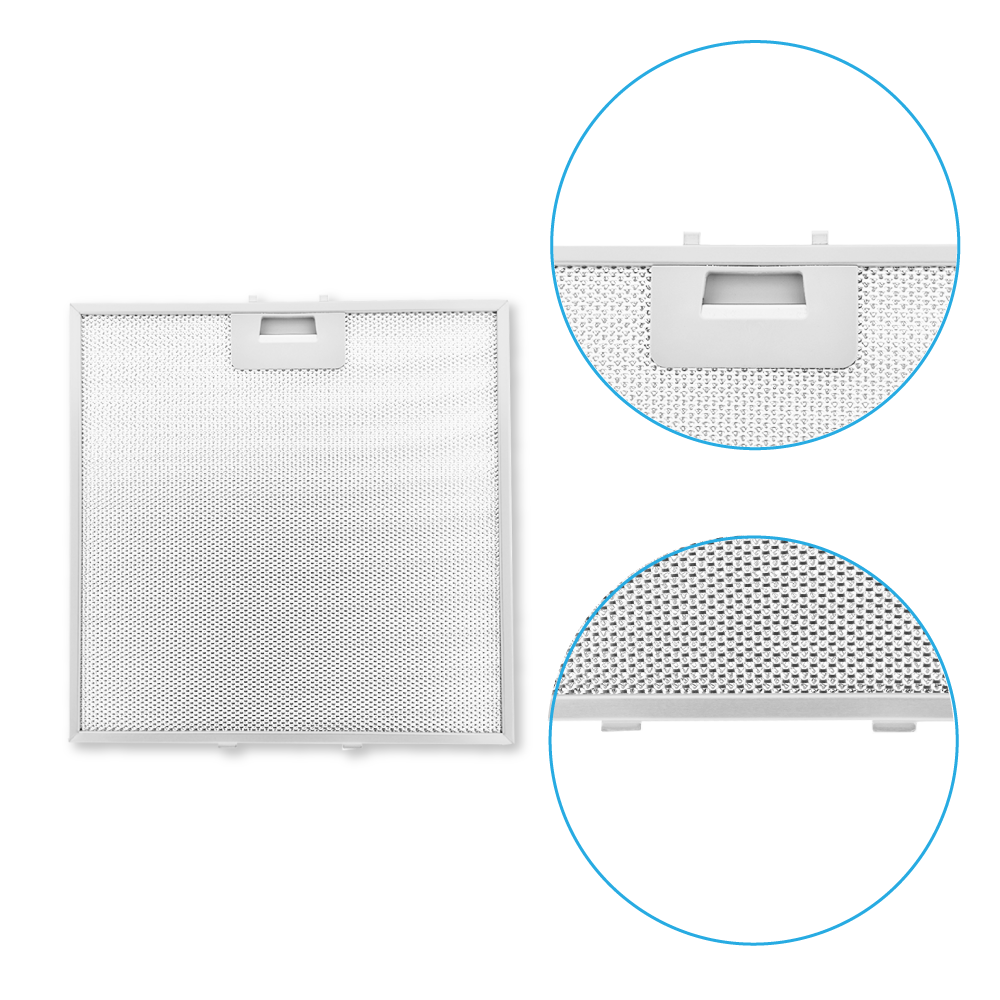 Filtre à graisse en métal 320X320mm d'origine Bauknecht 481248058144